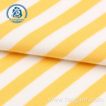 striped wholesale polyester cotton fleece knit fabric